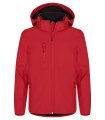 Kinder Softshell Jas Clique Classic 0200909 rood